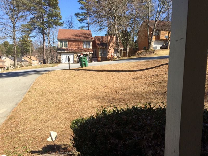 This is the view from Ervin Turner Sr.'s front porch, where he fired his 9 mm semiautomatic handgun to celebrate the new year on Jan. 1, 2011. He and his stepson, Jesse Foster, thought they were shooting into the ground; a stray bullet traveled across the street and killed neighbor Sergio Martinez.