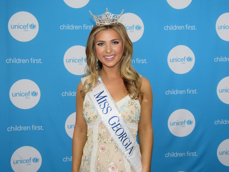 Miss Georgia 2018 Annie Jorgensen appeared this past April at a UNICEF gala in Atlanta. JENNIFER BRETT / JBRETT@AJC.COM