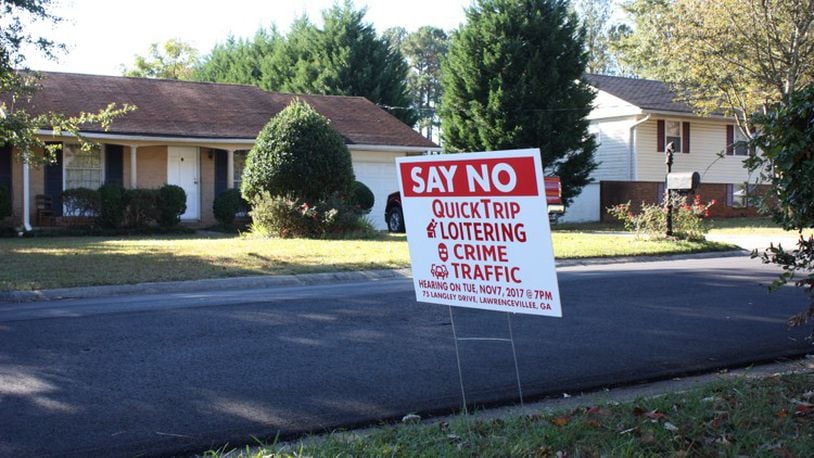 Norcross residents are mounting stiff opposition to a proposed 6,000-square-foot Quiktrip at Jimmy Carter Boulevard and Joseph Way south of I-85. CHRIS JOYNER/CJOYNER@AJC.COM