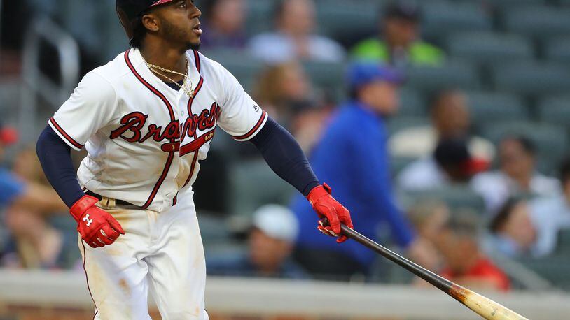 Ozzie Albies is a big reason the Braves are off to a good start that included 11 wins in 18 games against teams with .500 or better records as of Saturday. (Curtis Compton/ccompton@ajc.com)