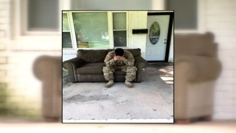 Spc. Luis Ocampo's home was robbed while he was assisting with Hurricane Florence rescue and recovery efforts.