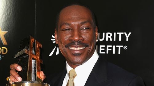 Eddie Murphy, Career Achievement Award recipient, poses in the press room at the 20th Annual Hollywood Film Awards at The Beverly Hilton Hotel on November 6, 2016 (Photo by Frederick M. Brown/Getty Images)
