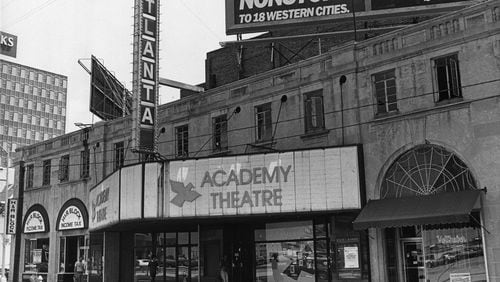 Academy Theatre, in the Erlanger Theater building (583 Peachtree Street), Atlanta, Georgia, June 15, 1981. George A. Clark / The Atlanta Journal-Constitution Archives