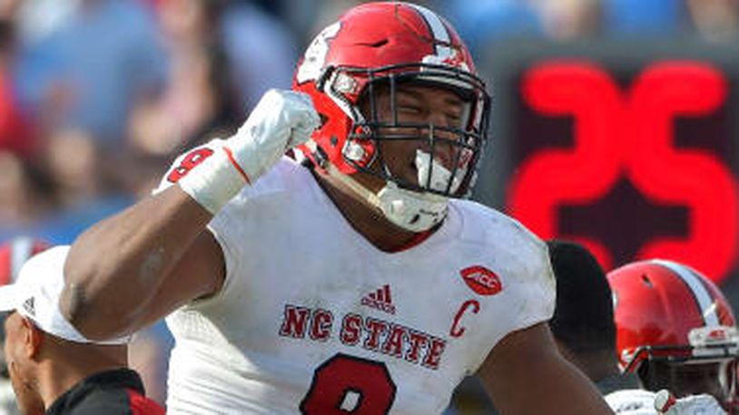 North Carolina State’s Bradley Chubb could get drafted as high as No. 3 overall.
