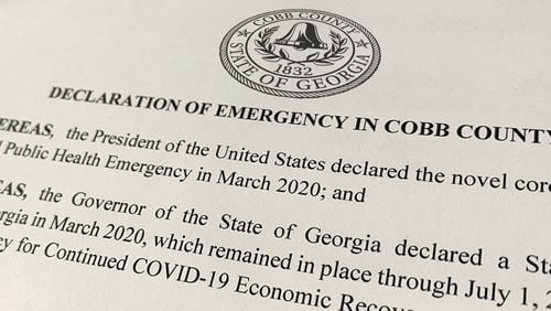 Cobb County Chairwoman Lisa Cupid re-instated the county's state of emergency order on Wednesday. (Photo provided/Cobb County)