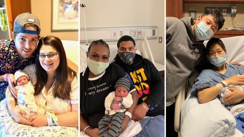 Wellstar Kennestone Hospital, Emory University Hospital Midtown and Emory Johns Creek Hospital welcomed their first babies of 2021.