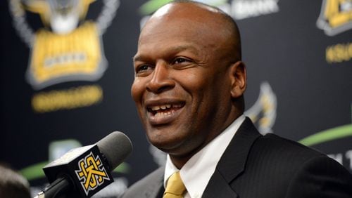 Vaughn Williams will leave his position as athletic director at Kennesaw State University in late-July to become the senior associate athletic director for administration at Boston College. HYOSUB SHIN / HSHIN@AJC.COM