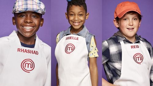 Metro Atlantan kids Rhashad Lawery, Brielle Jones and Reid Briggs are all competing for the next "MasterChef Junior" crown on Fox starting March 12, 2019.