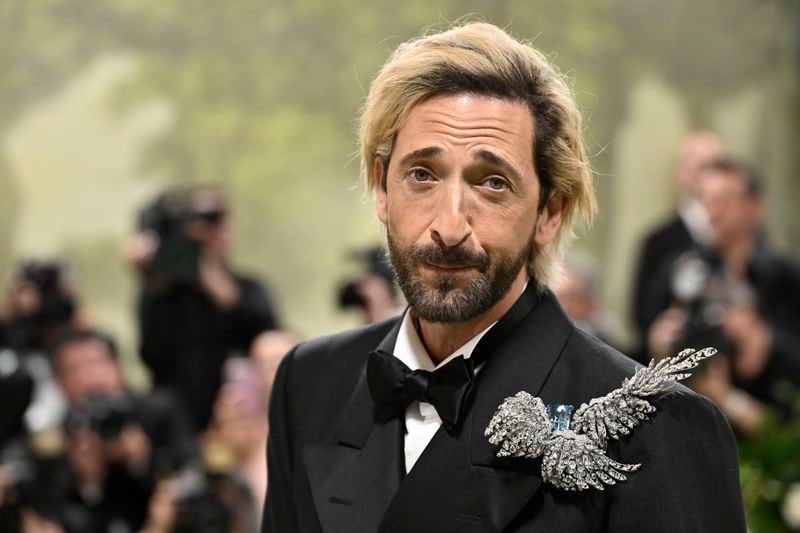 Adrien Brody attends The Metropolitan Museum of Art's Costume Institute benefit gala celebrating the opening of the "Sleeping Beauties: Reawakening Fashion" exhibition on Monday, May 6, 2024, in New York. (Photo by Evan Agostini/Invision/AP)