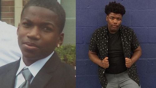 Malik Cooper (left) was killed in a car wreck on his way to Marquez Montgomery’s funeral. (Credit: Channel 2 Action News)