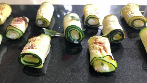Zucchini roulades (rolls) are a healthy, easy and delicious way to use up your bumper crop of summer squash. CONTRIBUTED BY KELLIE HYNES
