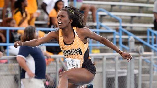 Jocselyn Powell of Kennesaw State will compete in the NCAA Track and Field Championship Finals in Eugene, Ore. (Photo credit: Todd Drexler)