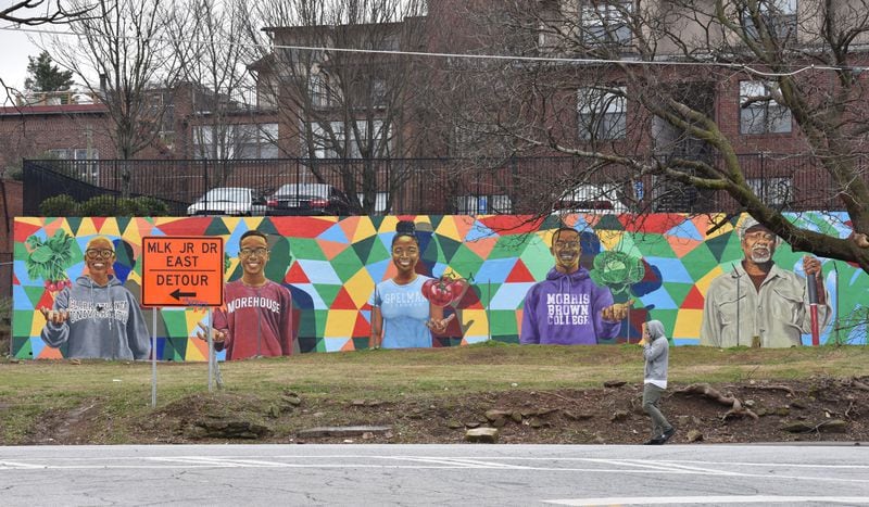 January 18, 2019 Atlanta - Photo shows a colorful mural of portraits in the Atlanta University Center area. The mural is one of Atlanta actor's Terayle Hill's favorite spots in the city. Hill was featured in the "ATL Closeup" profile, a new feature that explores the leisure lives of some of Atlanta's most notable personalities as they go from work to play mode over the course of a typical weekend. HYOSUB SHIN / HSHIN@AJC.COM