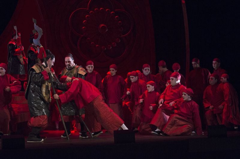 The Atlanta Opera’s production of Giacomo Puccini’s “Turandot” at the Cobb Energy Performing Arts Centre from April 29-May 7 will be one of the largest productions in the company’s history. CONTRIBUTED BY PHILIP GROSHONG / CINCINNATI OPERA