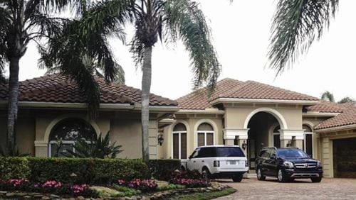 Paul Manafort’s home in BallenIsles, Fla. , where he’s heading after posting bail for release from house arrest.