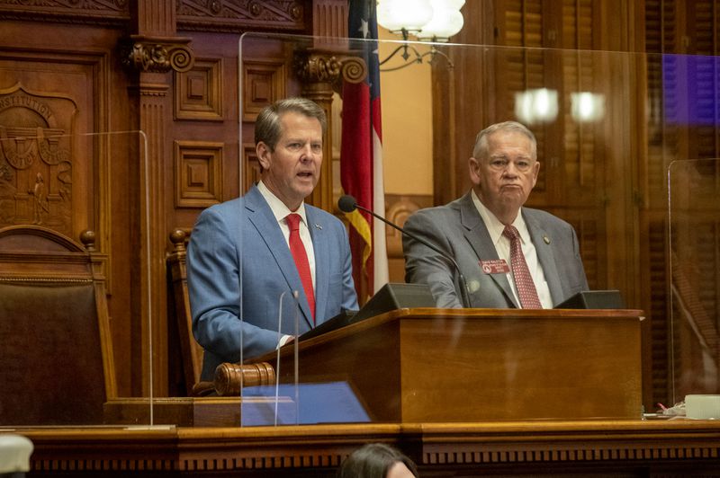 Georgia Gov. Brian Kemp and state House Speaker David Ralston, both Republicans, have launched efforts recently that highlight crime in Atlanta, indicating that it could be a prominent issue in next year's elections. (ALYSSA POINTER / ALYSSA.POINTER@AJC.COM)