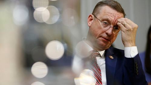 WASHINGTON, DC - DECEMBER 17: House Judiciary Committee ranking member Rep. Doug Collins (R-GA) attends a House Rules Committee hearing on the impeachment against President Donald Trump on December 17, 2019 in Washington, DC. (Photo by Patrick Semansky-Pool/Getty Images)