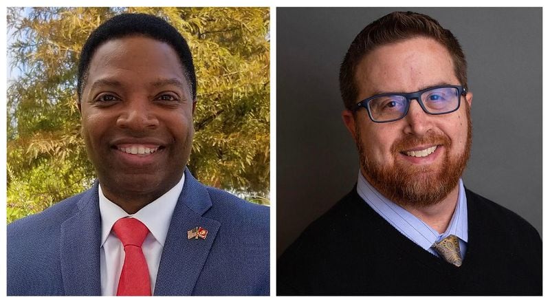 Candidates Michael Owens (left) and Aaron Carman (right) will face off in the municipal runoff election April 18 to become the new city of Mableton's first mayor. (Courtesy photos)