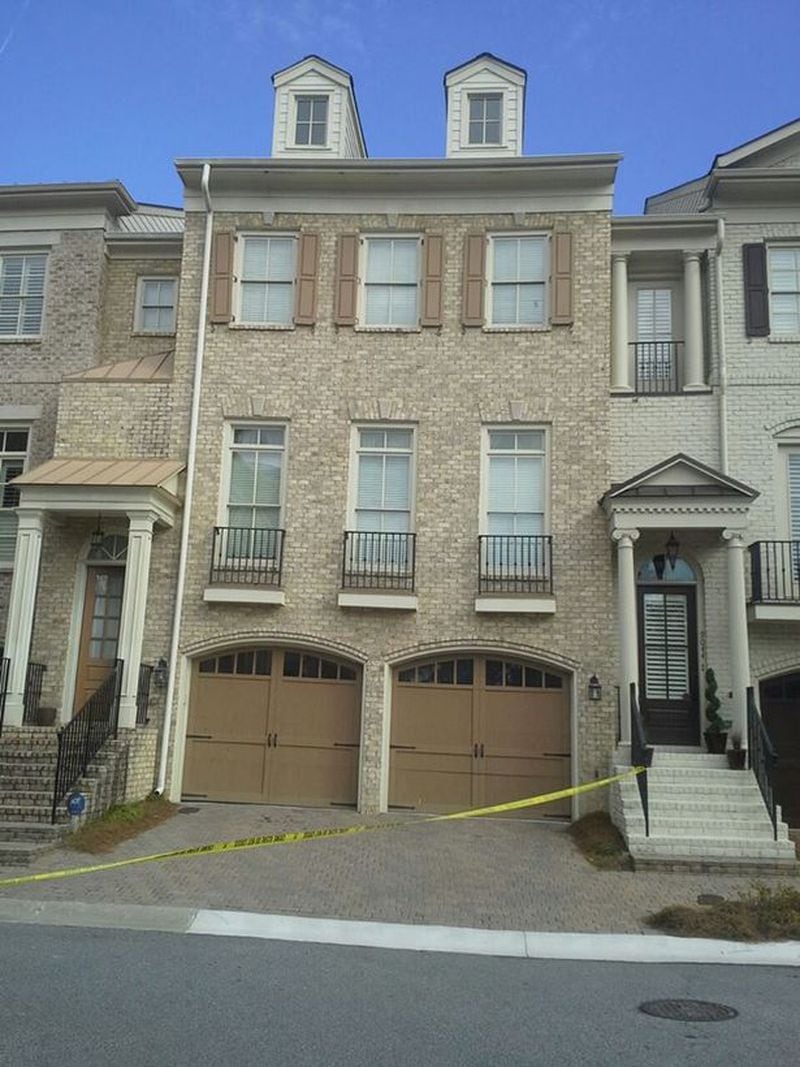 Police tape was placed in front of the home where Bobbi Kristina was discovered face-down in a bathtub.