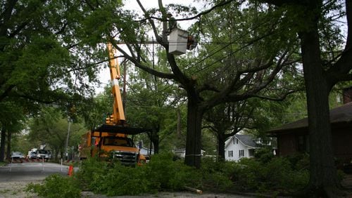 The Lawrenceville City Council voted recently to renew an annual contract for tree trimming services to prevent damage to the city’s electrical power lines. File Photo