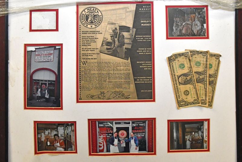 Shield's Meat Market has been around 76 years, and some of its history is on display in the shop. Chris Hunt for The Atlanta Journal-Constitution