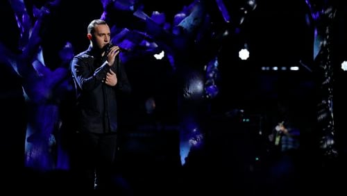 THE VOICE -- "Live Semi Finals" Episode: 1117A -- Pictured: Aaron Gibson -- (Photo by: Trae Patton/NBC)