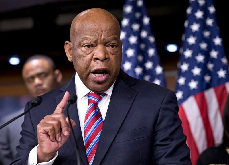 The U.S. Postal Service announced that its stamp honoring the late Congressman John Lewis will debut on July 21 at Atlanta’s main post office. (J. Scott Applewhite/Associated Press)