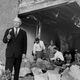 Atlanta Mayor William Hartsfield at the site of the Temple Bombing on Oct. 13, 1958. AJC File photo