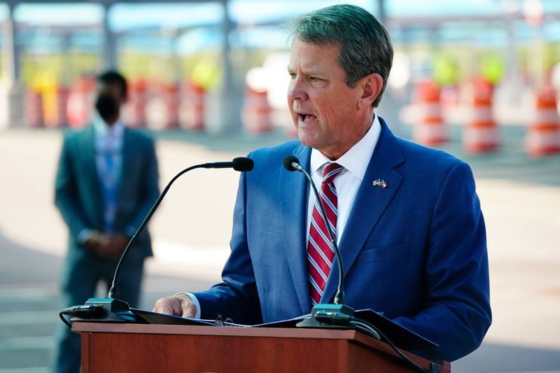 Gov. Brian Kemp is running for reelection this year, and he will face pressure from both the right and the left. But he also has a lot of money to spend, an enviable position for any candidate. (Elijah Nouvelage/Getty Images/TNS)
