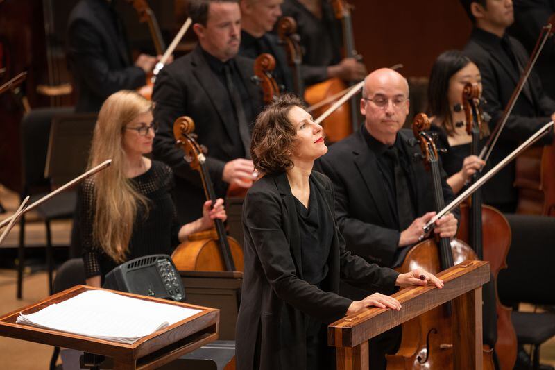 Guest conductor Lidiya Yankovskaya led the Atlanta Symphony Orchestra is a program that included Prokofiev and a work by guest artist Amjad Ali Khan, a virtuoso on the lute-like sarod.