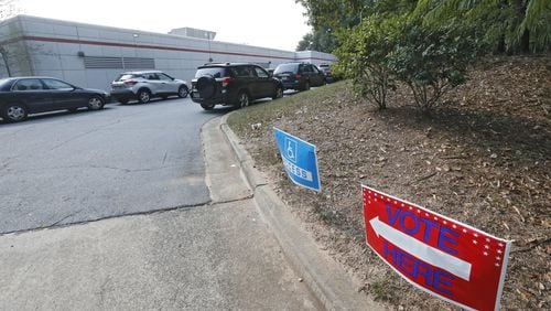 The Grove Park Recration Center polling place, where voting was taking place today. Bob Andres / robert.andres@ajc.com AJC FILE PHOTO