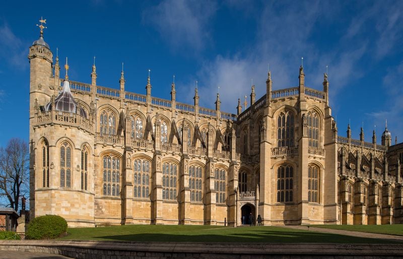 St George's Chapel at Windsor Castle, where Prince Harry and Meghan Markle will have their wedding service. (Photo by Dominic Lipinski - WPA Pool/Getty Images)