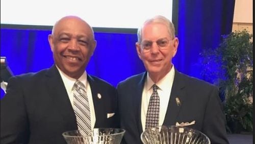 William Nordmark III (right) founded the Atlanta Friendship Initiative with his good friend John Grant. Nordmark was an Atlanta businessman involved in many community initiatives.