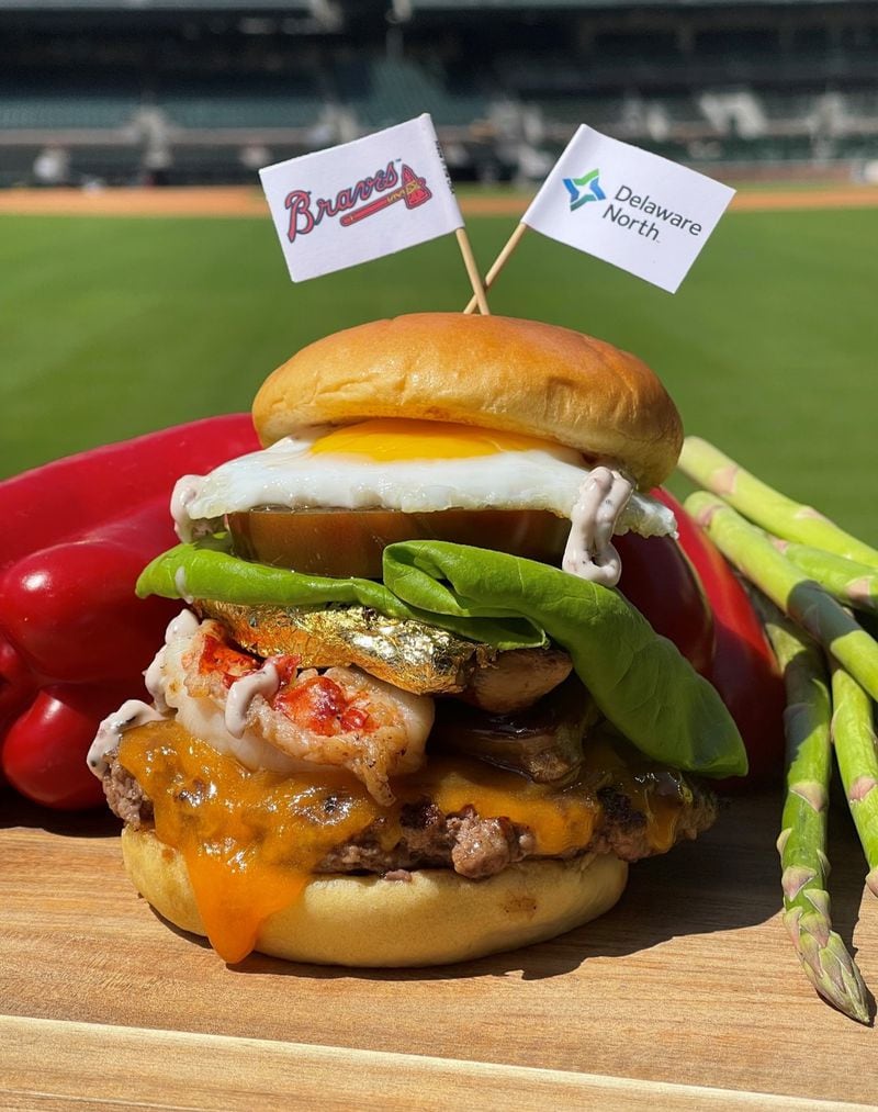 The World Champions Burger at Truist Park. (Photo by Delaware North)