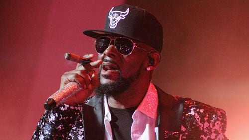 R. Kelly hit the stage at the Fox Theatre ready to party Tuesday night. Photo: Melissa Ruggieri/AJC