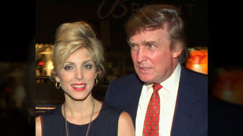 Donald Trump and his wife, Marla Maples, are shown in an August 1994 file photo. (AP Photo/John Bazemore, File)