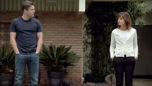 Matt Passmore and Stephanie Szostak star in the new USA series shot in Atlanta "Satisfaction."