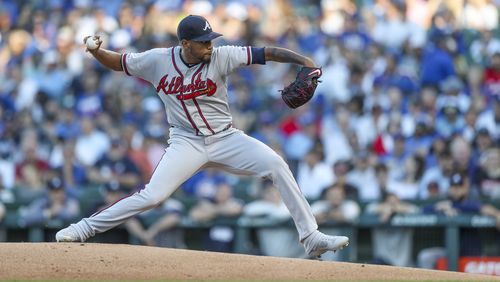 Julio Teheran received the starting assignment for the Braves Monday against the Cubs at Wrigley Field. (Armando L. Sanchez/Chicago Tribune/TNS)