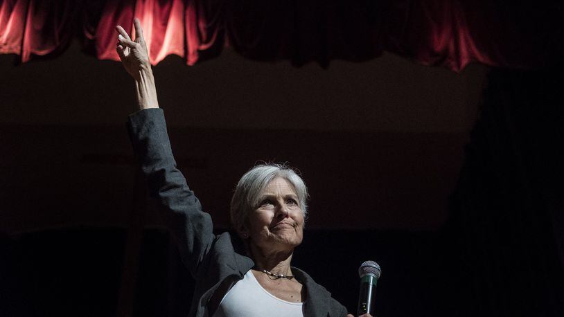 Green Party presidential candidate Jill Stein speaks at a town hall event held at Huston-Tillotson University in Austin, Tx., on Monday, Oct. 17, 2016. (AUSTIN AMERICAN-STATESMAN / RODOLFO GONZALEZ)