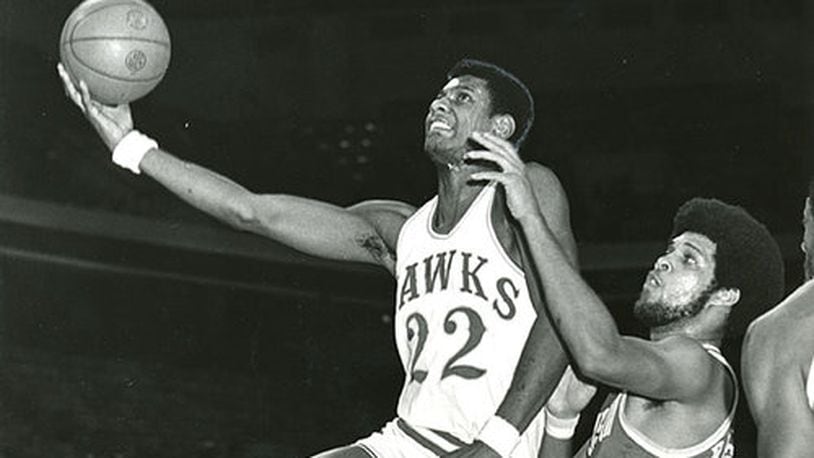 The Hawks selected John Drew with the 25th pick in the 1974 NBA draft. He led the NBA in offensive rebounding as a rookie and was a two-time All-Star for the Hawks. He was traded to Utah in 1982 for Dominique Wilkins. Drew died this week at age 67.
