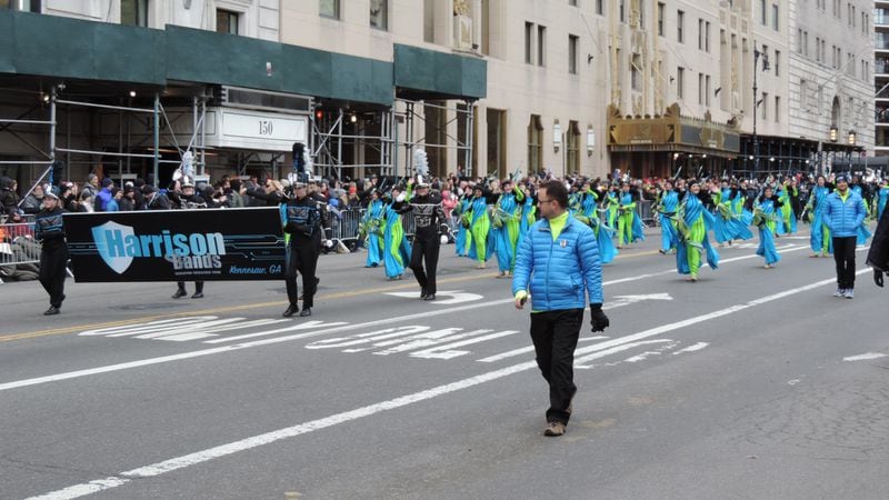 The Harrison High School Marching Band from Kennesaw performed Thursday, Nov. 24, 2016 in the Macy's Thanksgiving Day Parade.