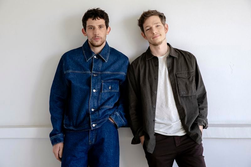 Josh O'Connor, left, and Mike Faist pose for a portrait to promote "Challengers" on Friday, April 19, 2024, in Beverly Hills, Calif. (Photo by Rebecca Cabage/Invision/AP)