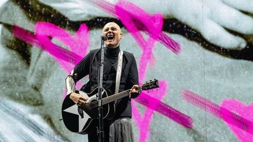 Smashing Pumpkins frontman Billy Corgan plays in Austin, Texas on July 16. The (mostly) reunited band will be in Duluth on July 22.