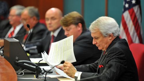 Immigration Enforcement Review Board member Phil Kent at the board's first meeting in 2011. AJC file