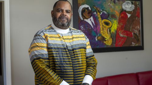 Rev. Darryl Winston, lead pastor at Greater Works Assembly, says that members of his own congregation have died of COVID-19. “The effects of trauma can take a toll on you,” he says says. (Alyssa Pointer / Alyssa.Pointer@ajc.com)