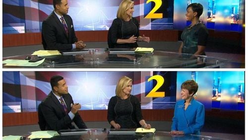City Councilwomen Keisha Lance Bottoms (top) and Mary Norwood both made early-morning appearances on Channel 2 Action News on the first day of the runoff for the Atlanta mayor's seat.