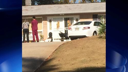 This is the shooting scene that left a 74-year-old Melvin Cleveland dead. It was one of two deaths DeKalb officials investigated Friday. (Credit: Channel 2 Action News)
