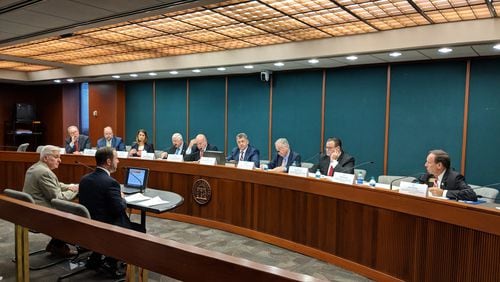 A committee of the Georgia Senate hears testimony about school calendars on Tuesday, Oct. 9, 2018.