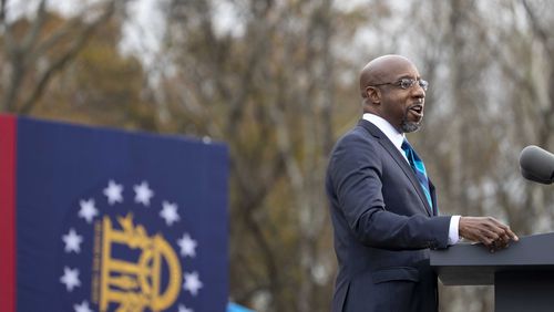 U.S. Sen. Raphael Warnock reported collecting $7 million in campaign donations from April through June. He now has $10.5 million on hand for his reelection bid next year.  (Alyssa Pointer / Alyssa.Pointer@ajc.com)