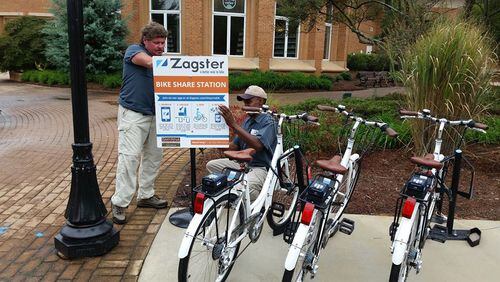 A regional Cobb County Bike Share Program is in the works with Zagster, according to Smyrna officials. Courtesy of FriendsOfSmyrnaLibrary.blogspot.com